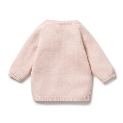 Wilson & Frenchy Pink Knitted Pointelle Kimono Cardigan - Aster & Ruby