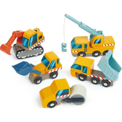 Tender Leaf Wooden Construction Car Set | Aster & Ruby
