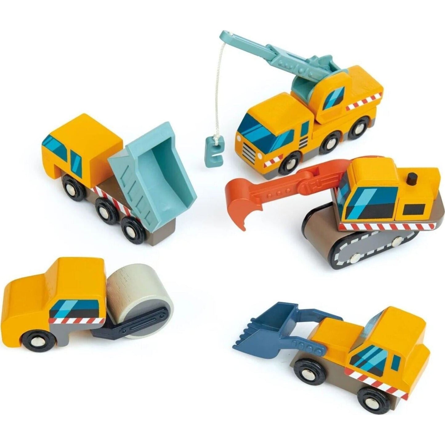 Tender Leaf Wooden Construction Car Set | Aster & Ruby