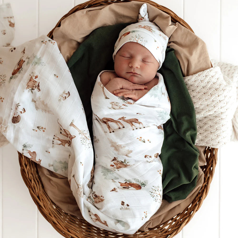 Organic Muslin Wrap Woodland Tales