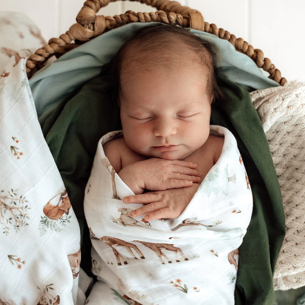 Organic Muslin Wrap Woodland Tales