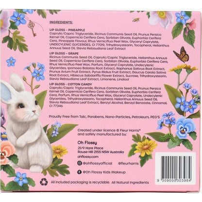 Oh Flossy X Fleur Harris Garden of Dreams Natural Lip Gloss Set | Aster & Ruby