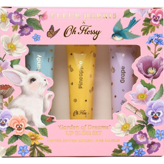 Oh Flossy X Fleur Harris Garden of Dreams Natural Lip Gloss Set | Aster & Ruby