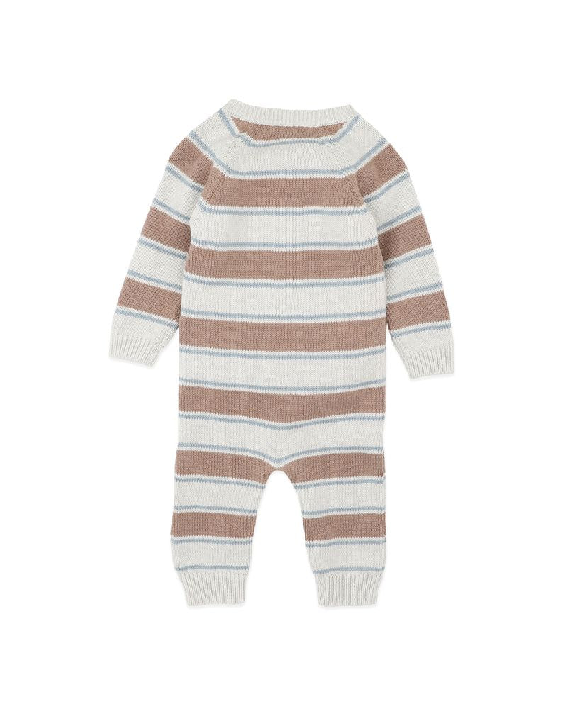 Alvin Stripe Organic Knitted Romper