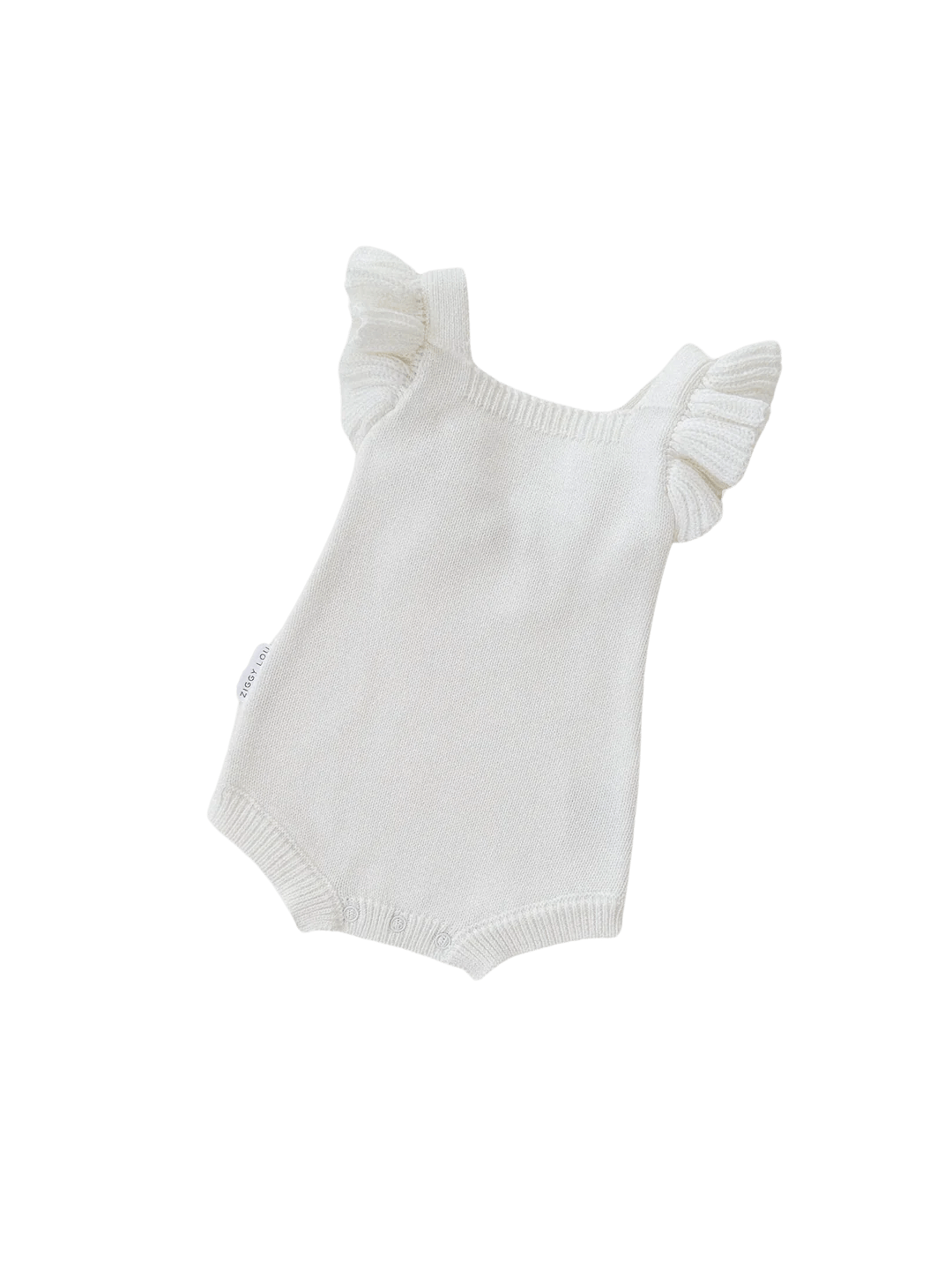 Ziggy Lou Frill Romper - Milk - Aster & Ruby