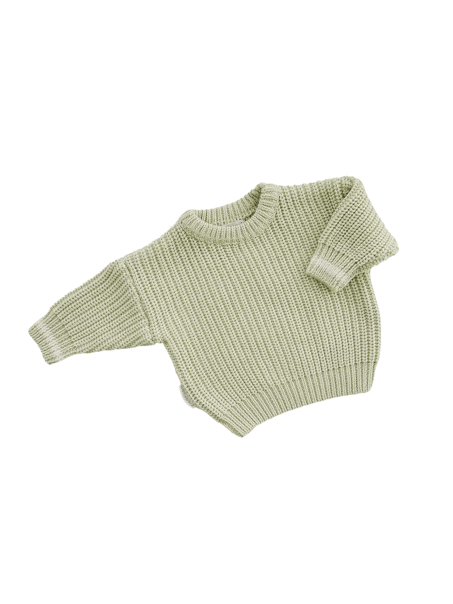 Ziggy Lou Super Chunky Jumper - Lime - Aster & Ruby