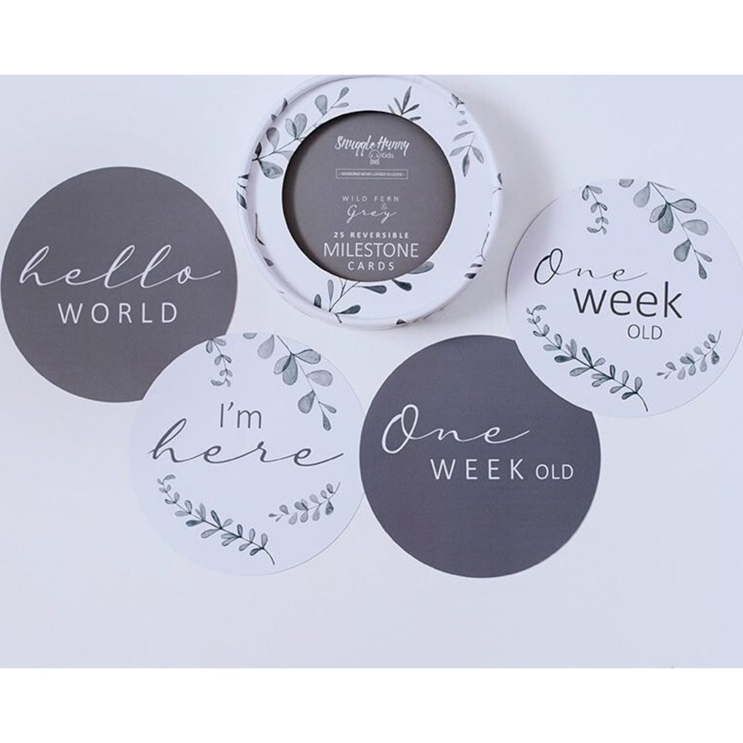 Milestone Cards Wild Fern/Grey - Aster & Ruby