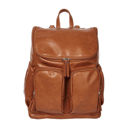Signature Nappy Backpack - Tan - Aster & Ruby