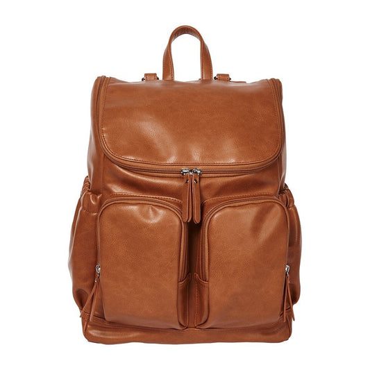 Signature Nappy Backpack - Tan - Aster & Ruby